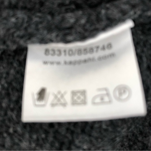 KAPPAHL Redwood Sweater Men's sweater Monck neck 1/4 Button Size Large Gray Knit - Picture 4 of 5